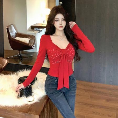 FA53070# 纯欲辣妹U领...