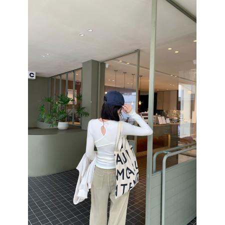 FA53074# 图独特超好看镂空磨毛打底衫女秋冬新款修身显瘦内搭上衣  服裝批發女裝批發服飾貨源