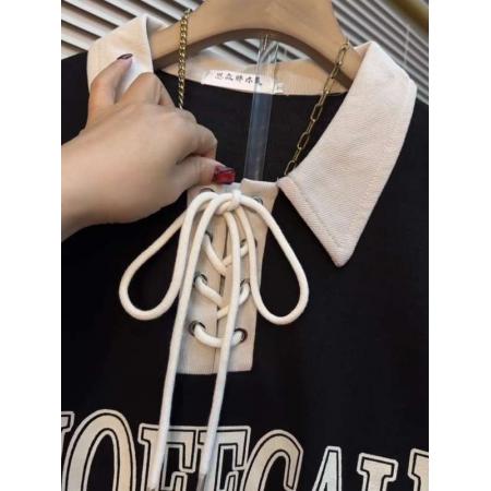 FA53101# 2-300斤大码女春秋新款慵懒风宽松上衣长袖胖mm时尚洋气卫衣外套  服裝批發女裝批發服飾貨源