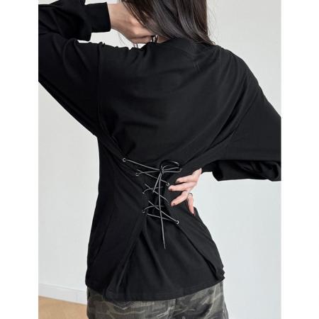 FA53107# 春秋大码胖mm复古时尚显瘦V领女高级感单排扣潮 服裝批發女裝批發服飾貨源