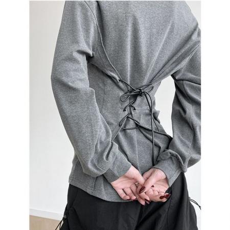 FA53107# 春秋大码胖mm复古时尚显瘦V领女高级感单排扣潮 服裝批發女裝批發服飾貨源