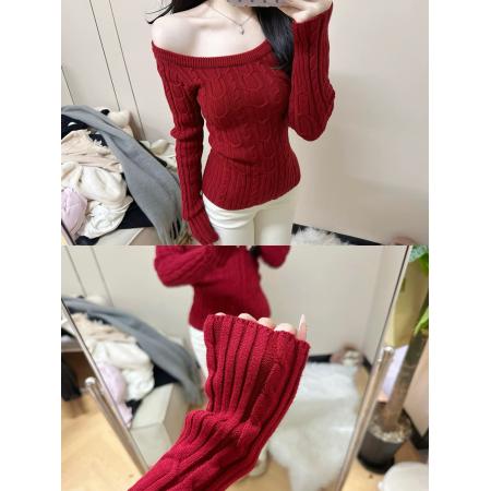 FA53154# 藏蓝色粗线绞花内搭打底针织毛衣女秋冬季巨好看韩系漂亮上衣 服裝批發女裝批發服飾貨源