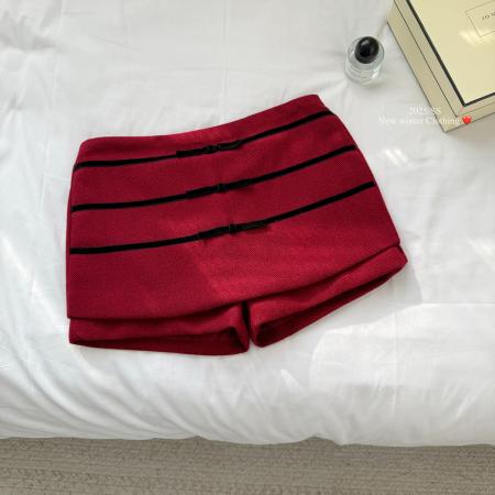 FA53162# 甜美风蝴蝶结低腰半身裙女装秋冬新款防走光包臀裙 服裝批發女裝批發服飾貨源