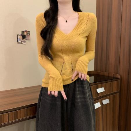 FA53176# 秋冬新款绞花细闪修身辣妹显瘦打底气质修身显瘦百搭上衣 服裝批發女裝批發服飾貨源