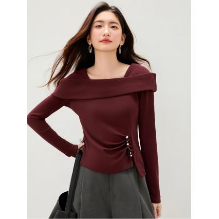 FA53210# 春款新款T恤长袖时尚打底衫 服裝批發女裝批發服飾貨源