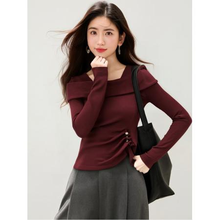 FA53210# 春款新款T恤长袖时尚打底衫 服裝批發女裝批發服飾貨源