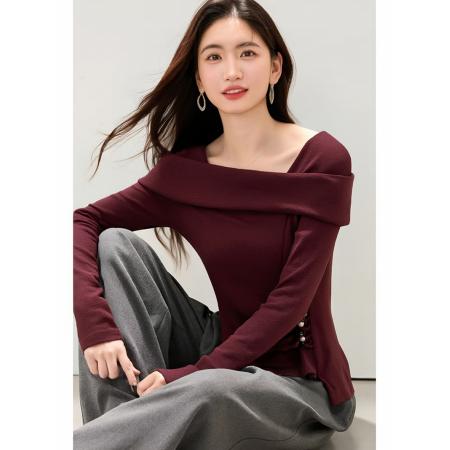 FA53210# 春款新款T恤长袖时尚打底衫 服裝批發女裝批發服飾貨源