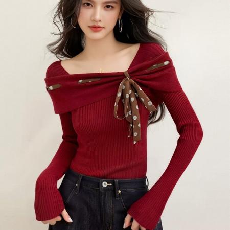 FA53212# 春款时尚打底衫针织衫 服裝批發女裝批發服飾貨源