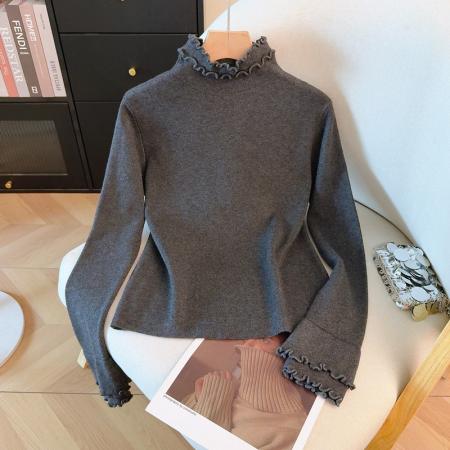 FA53233# 春季超火减龄叠穿马夹独特漂亮时髦洋气毛边拼接马甲上衣 服裝批發女裝批發服飾貨源