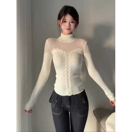 FA53256# 温与柔这一套真的有被夸温柔不失小性感软糯针织衫 服裝批發女裝批發服飾貨源