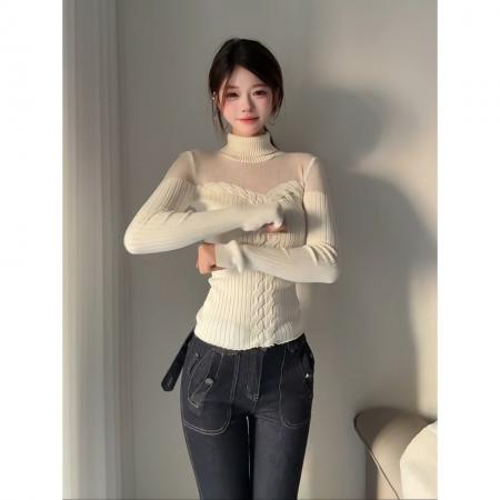 FA53256# 温与柔这一套真的有被夸温柔不失小性感软糯针织衫 服裝批發女裝批發服飾貨源