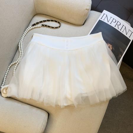 FA53269# 纯色芭蕾风网纱半身裙女秋冬a字蓬蓬短裙长裙 服裝批發女裝批發服飾貨源