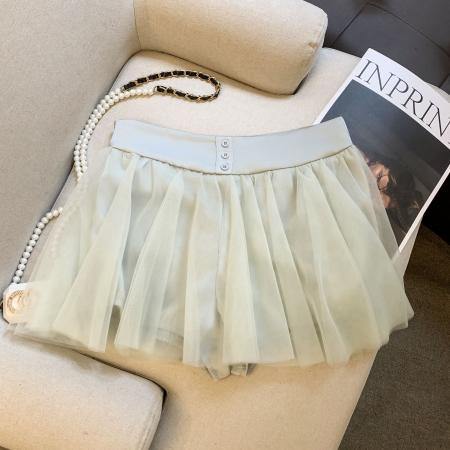 FA53269# 纯色芭蕾风网纱半身裙女秋冬a字蓬蓬短裙长裙 服裝批發女裝批發服飾貨源