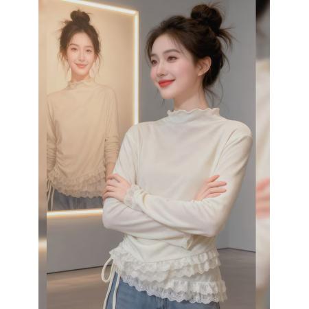 FA53367# 春秋季新款韩版长袖T恤女设计感 服裝批發女裝批發服飾貨源