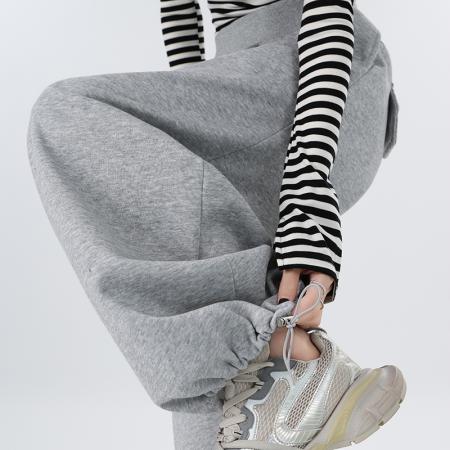 FA53378# 高腰卫裤子女春秋季新款宽松垂坠感bf慵懒休闲美式运动阔腿裤 服裝批發女裝批發服飾貨源