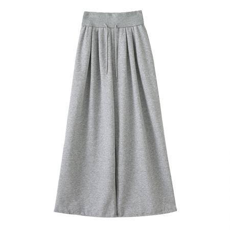 FA53378# 高腰卫裤子女春秋季新款宽松垂坠感bf慵懒休闲美式运动阔腿裤 服裝批發女裝批發服飾貨源