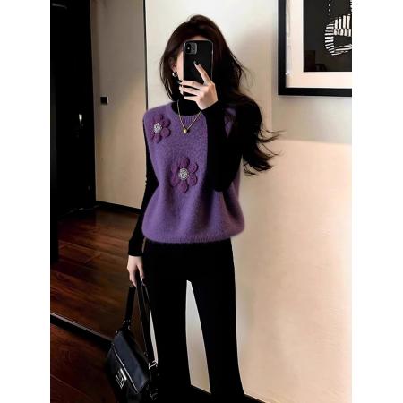 FA53389# 上架72小时有货-超好看独特漂亮针织毛衣打底冬装绝美轻奢内搭 服裝批發女裝批發服飾貨源