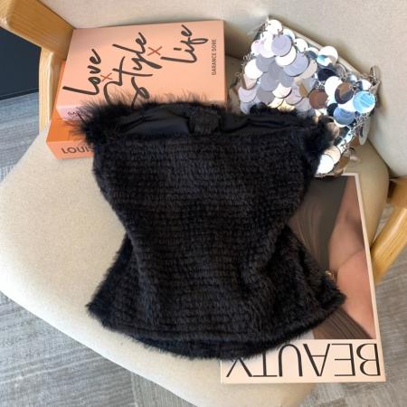 FA53394# 上设计感法式轻奢抹胸上衣女可外穿带胸垫吊带背心性感辣妹 服裝批發女裝批發服飾貨源