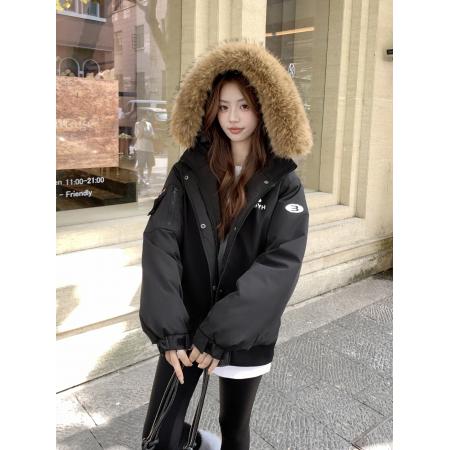 FA53432# 张元英同款派克服韩国ins工装羽绒服复古小众情侣户外棉服 服裝批發女裝批發服飾貨源