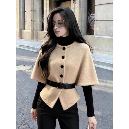 法式穿搭两件套秋冬收腰马甲内搭针织打底衫上衣 服裝批發女裝批發服飾貨源