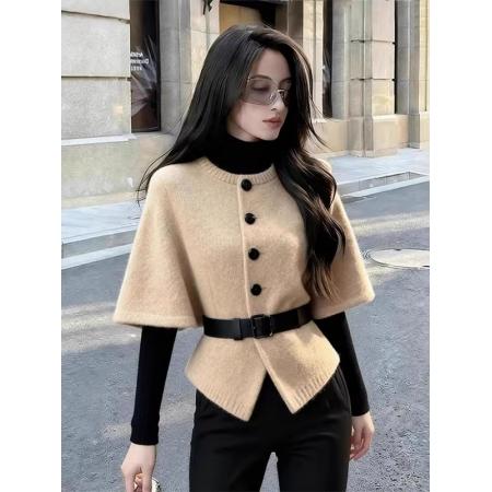 FA53443# 法式穿搭两件套秋冬收腰马甲内搭针织打底衫上衣 服裝批發女裝批發服飾貨源