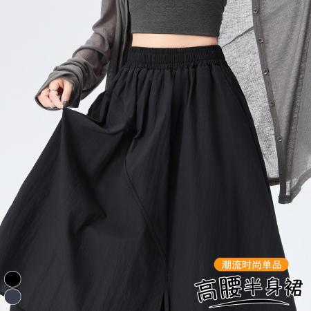 FA53487# 设计感不规则双层花边半身裙新款叠穿百搭宽松遮肉显瘦长裙