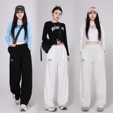 FA53599# 爵士舞露脐显瘦宽松减龄演出服体操服街舞超酷套装