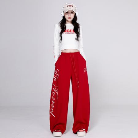 FA53601# 爵士舞显瘦宽松减龄演出服体操服街舞超酷套装