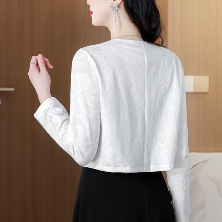 FA53607# 短款女上衣外套设计感小西服女开衫高级感小香风外套