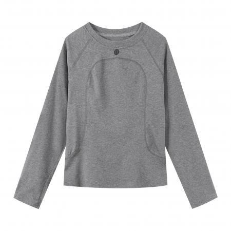 FA53680# 大码纯棉基础款长袖t恤女早春胖MM内搭设计感别致打底衫上衣