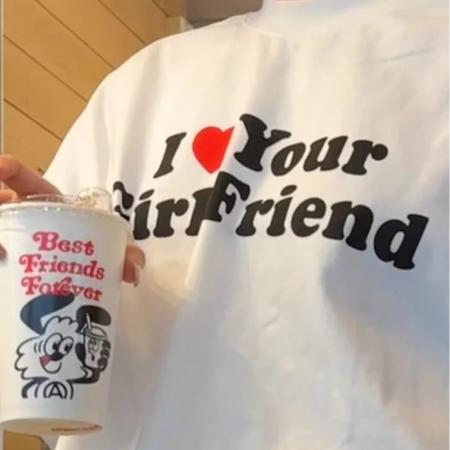 FA53700# 支纯棉春装长袖T恤女宽松上衣印花