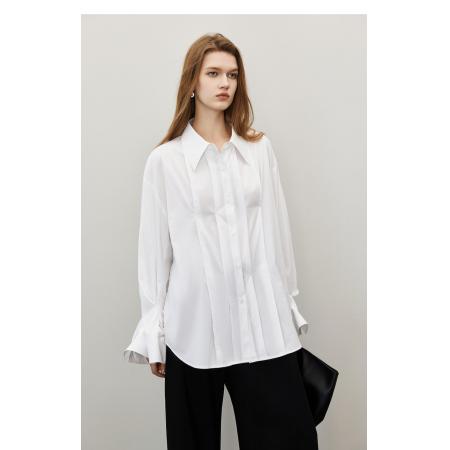 FA53741# 法式设计感小众气质粉色衬衫女春季新款小个子衬衣独特上衣 服裝批發女裝批發服飾貨源