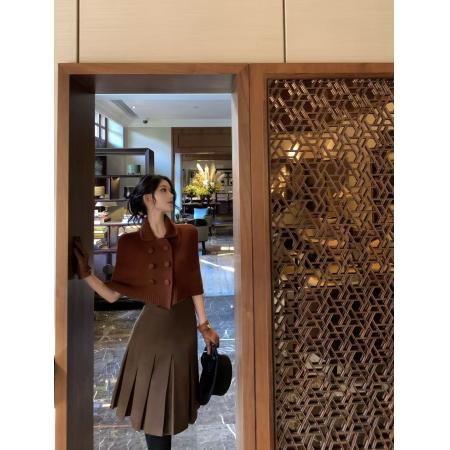 FA53804# 秋冬新款气质斗篷针织衫披肩女法式名媛宽松显瘦时尚休闲毛衣上衣 服裝批發女裝批發服飾貨源