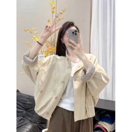 FA54048# 短款外套女春秋新款爆款韩版巨好看宽松休闲工装减龄夹克上衣 服裝批發女裝批發服飾貨源