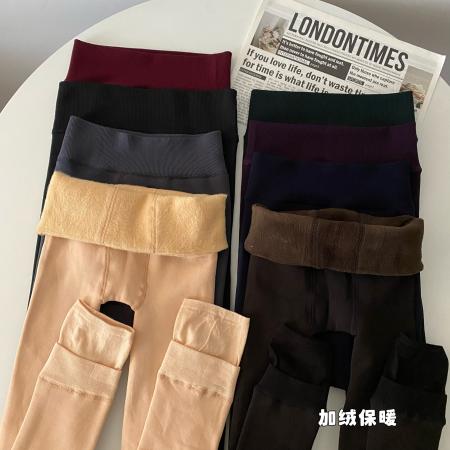 FA54151# 保暖打底裤袜加厚加绒显瘦美腿连体袜外穿九分裤袜踩脚袜 服裝批發女裝批發服飾貨源