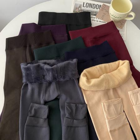 FA54151# 保暖打底裤袜加厚加绒显瘦美腿连体袜外穿九分裤袜踩脚袜 服裝批發女裝批發服飾貨源