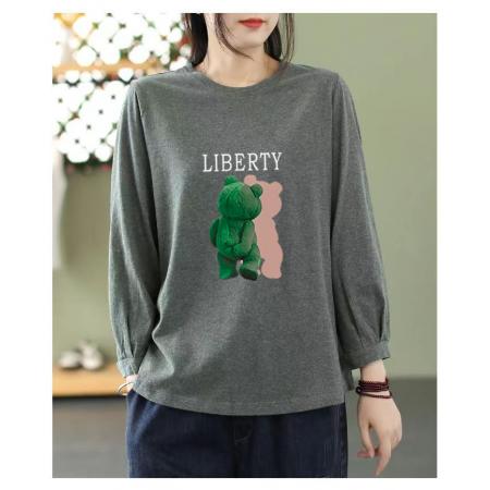 FA54241# 文艺纯棉九分...