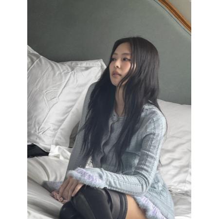 FA54244# 私服法式高级重工流苏毛感拼接小香气质针织套装女 服裝批發女裝批發服飾貨源