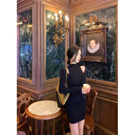 FA54249# 秋冬韩系两件套裙子欧美内搭连衣裙 服裝批發女裝批發服飾貨源