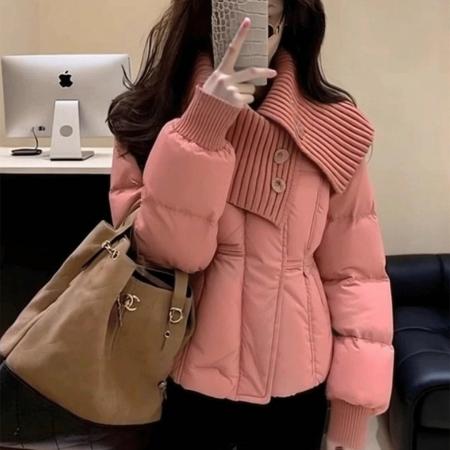 FA54271# 上架72小时有货-棉服女款冬短款小个子针织棉袄巨好看的深冬外套 服裝批發女裝批發服飾貨源