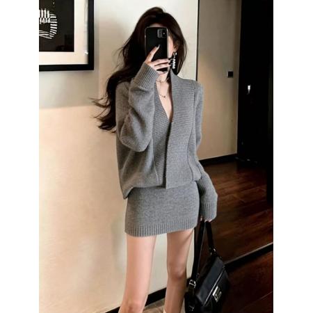 FA54300# 气场强大名媛气质女神法式轻熟大方得体奶白色连衣裙 服裝批發女裝批發服飾貨源