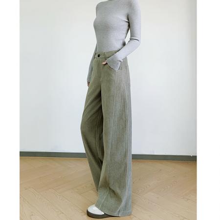 FA54433# 莱赛尔弯刀裤运动阔腿女工装新款垂感高腰休闲直筒裤子  服裝批發女裝批發服飾貨源