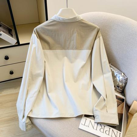 FA54550# 春新款文艺棉麻风重工刺绣宽松洋气纯棉长袖衬衫女上衣外套  服裝批發女裝批發服飾貨源