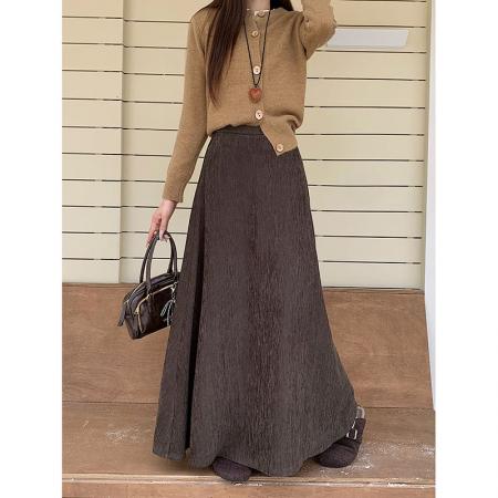 FA54586# 新款韩版高腰显瘦鱼尾半身裙法式长裙A字裙女潮  服裝批發女裝批發服飾貨源