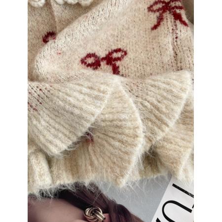 FA54614# 早春季新款甜美叠穿显瘦马甲女优雅外穿内搭立体花朵开衫背心  服裝批發女裝批發服飾貨源