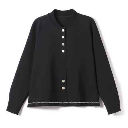 FA54650# 小香风棒球服短款外套女春秋新款宽松大码上衣高端大气上档次  服裝批發女裝批發服飾貨源
