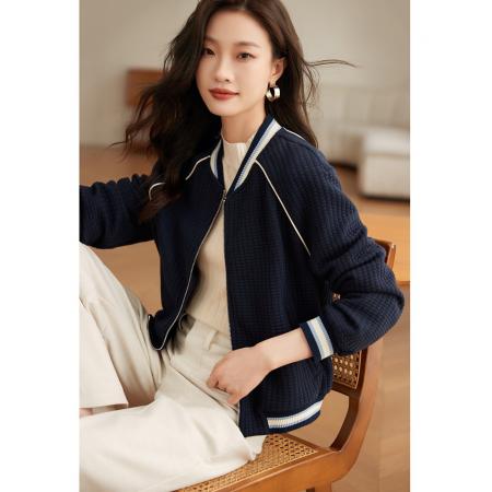 FA54651# 大码棒球服短外套女士秋冬季新款小个子夹克休闲百搭时尚上衣  服裝批發女裝批發服飾貨源