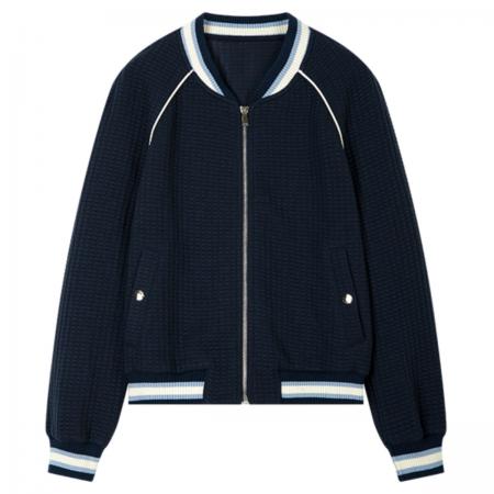 FA54651# 大码棒球服短外套女士秋冬季新款小个子夹克休闲百搭时尚上衣  服裝批發女裝批發服飾貨源