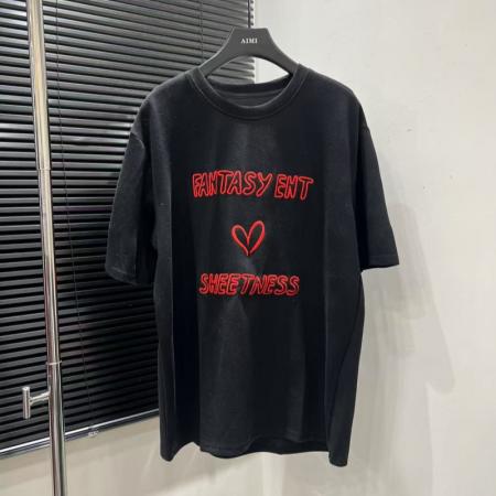 FA54724# 早春季圆领百搭宽松显瘦甜美洋气简约字母印花T恤上衣女  服裝批發女裝批發服飾貨源