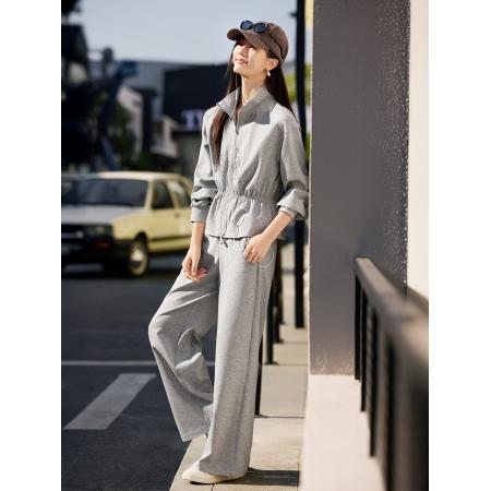 FA54732# 通勤百搭学院风卫衣套装女春季运动减龄穿搭一整套  服裝批發女裝批發服飾貨源